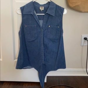 Ann Klein Denim Tank